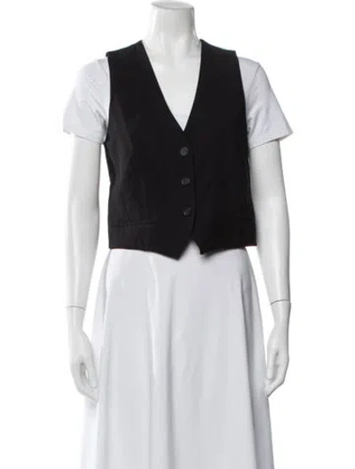 Pre-owned Vanessa Bruno Wool Vest In Black