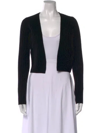 Pre-owned Vanessa Bruno Wool V-neck Sweater In Black