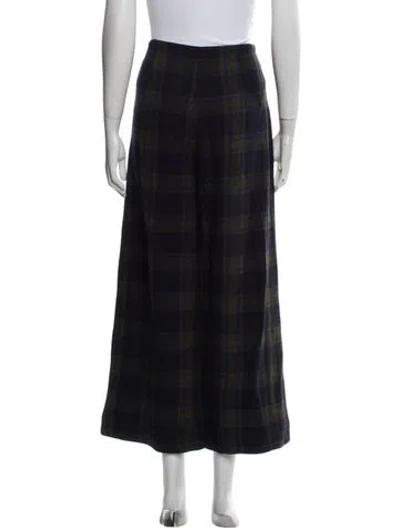 Pre-owned Vanessa Bruno Wool Wide Leg Pants In Blue