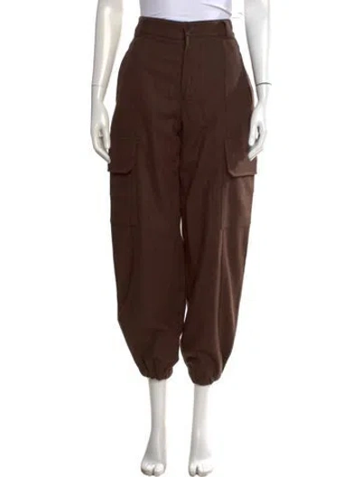 Pre-owned Vanessa Bruno Wool Wide Leg Pants In Brown