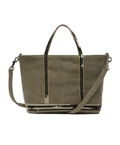 Vanessa Bruno Xs Cabas Zipper Shoulder Bag In Green