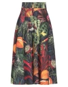 Vanessa Carrubba Woman Midi Skirt Navy Size 6 Cotton In Navy