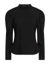 Vanessa Carrubba Woman Top Black Size 10 Viscose, Polyamide, Elastane