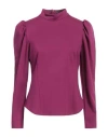 Vanessa Carrubba Woman Top Magenta Size 10 Viscose, Polyamide, Elastane In Magenta
