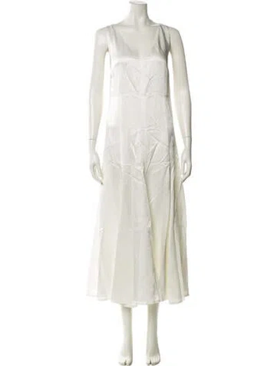 Pre-owned Vanessa Cocchiaro Square Neckline Long Dress In Blue