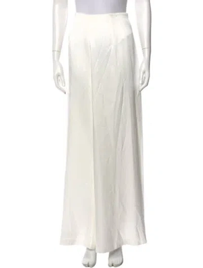 Pre-owned Vanessa Cocchiaro Wide Leg Pants In White