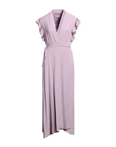 Vanessa Cocchiaro Woman Maxi Dress Lilac Size 6 Acetate, Viscose In Purple