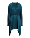 Vanessa Cocchiaro Woman Mini Dress Deep Teal Size 8 Acetate, Viscose In Green