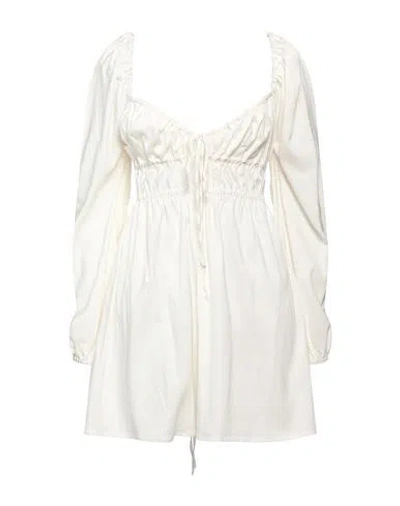 Vanessa Cocchiaro Woman Mini Dress White Size 6 Viscose, Elastane