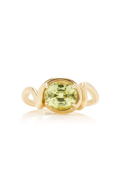 Vanessa Fernández 18k Yellow Gold Chrysoberyl Oval Ring
