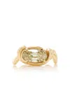 Vanessa Fernández 18k Yellow Gold Oval Diamond Ring