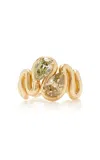 Vanessa Fernández 18k Yellow Gold Toi Et Moi Pear Diamond Ring