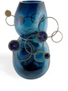 Vanessa Mitrani Fairground Glass Vase (350mm) In Blue