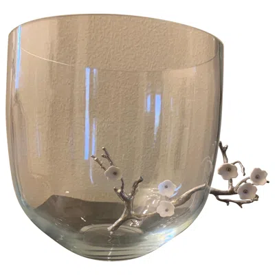 Pre-owned Vanessa Mitrani Glass Cherry Blossom Sculpture Bowl Paris France In Brown