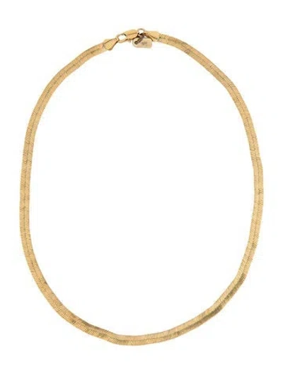 Pre-owned Vanessa Mooney Chain Necklace, 16.25" In Multicolor