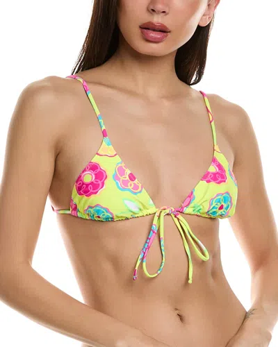 Vanessa Mooney The Caroline Bikini Top In Yellow