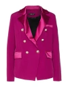 Vanessa Scott Woman Blazer Mauve Size S Polyester, Elastane In Purple