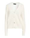 Vanessa Scott Woman Cardigan Cream Size Onesize Acrylic, Polyamide, Mohair Wool In White