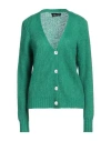 Vanessa Scott Woman Cardigan Green Size Onesize Acrylic, Polyamide, Mohair Wool