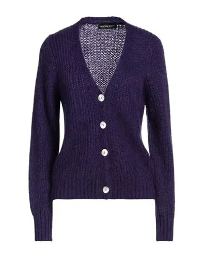 Vanessa Scott Woman Cardigan Purple Size Onesize Acrylic, Polyamide, Mohair Wool