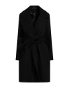 Vanessa Scott Woman Coat Black Size Onesize Polyester, Viscose, Elastane