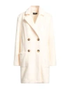 Vanessa Scott Woman Coat Cream Size M Polyester In White