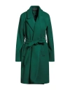 Vanessa Scott Woman Coat Emerald Green Size Onesize Polyester, Viscose, Elastane In Green