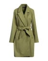 Vanessa Scott Woman Coat Light Green Size Onesize Polyester, Viscose, Elastane