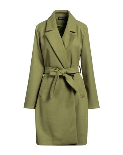 Vanessa Scott Woman Coat Light Green Size Onesize Polyester, Viscose, Elastane