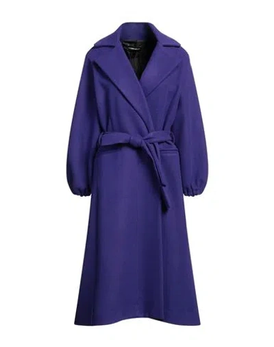 Vanessa Scott Woman Coat Purple Size S/m Polyester