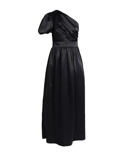 Vanessa Scott Woman Long Dress Black Size L Polyester