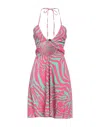 Vanessa Scott Midi Dresses In Pink