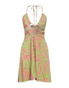 Vanessa Scott Midi Dresses In Green