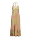 Vanessa Scott Midi Dresses In Green