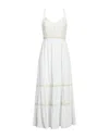 Vanessa Scott Midi Dresses In White