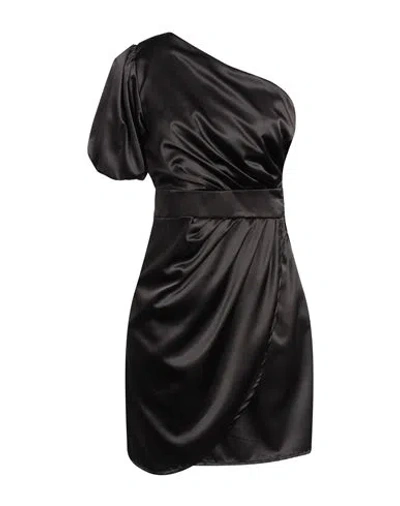 Vanessa Scott Woman Short Dress Black Size L Polyester