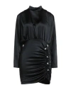 Vanessa Scott Woman Short Dress Black Size L Polyester