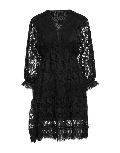 Vanessa Scott Short Dresses In Black