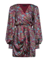 Vanessa Scott Woman Short Dress Garnet Size L Polyester In Red