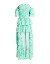 Vanessa Scott Woman Mini Dress Light Green Size L Polyester