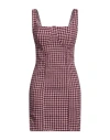 Vanessa Scott Woman Mini Dress Mauve Size L Polyester, Wool In Purple