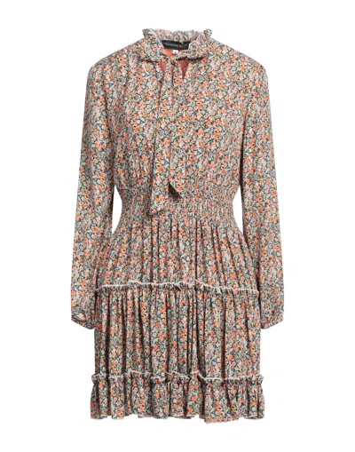 Vanessa Scott Short Dresses In Orange