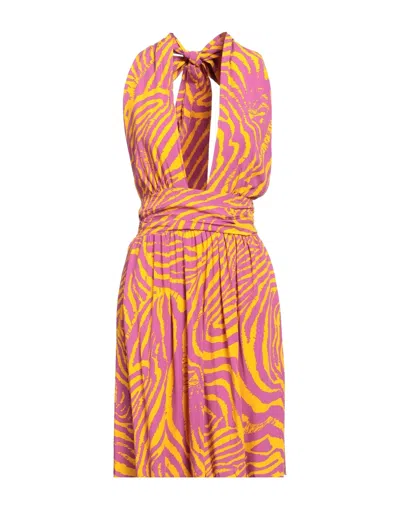 Vanessa Scott Short Dresses In Orange