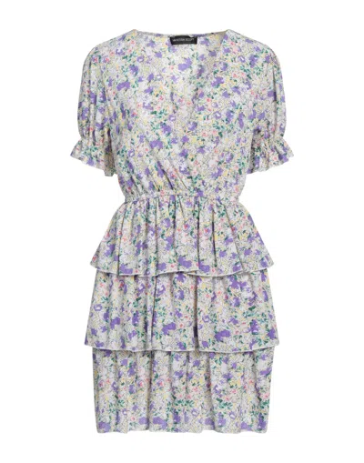 Vanessa Scott Short Dresses In Purple