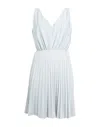 Vanessa Scott Short Dresses In Silver