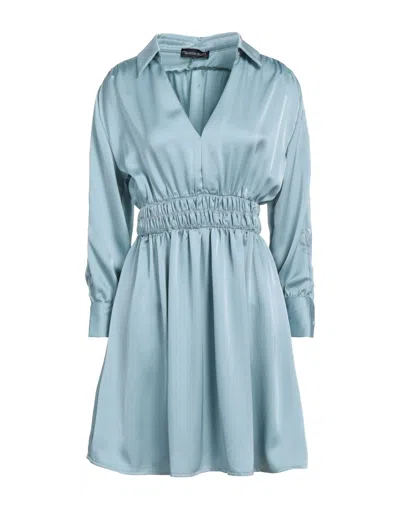 Vanessa Scott Short Dresses In Blue