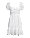 Vanessa Scott Woman Mini Dress White Size M Cotton