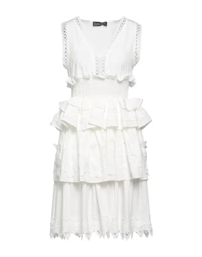 Vanessa Scott Short Dresses In White