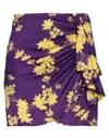 Vanessa Scott Mini Skirts In Purple