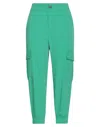 Vanessa Scott Woman Pants Green Size M Polyester, Viscose, Elastane In Green